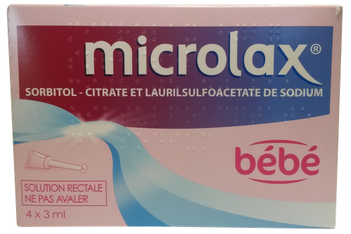 MICROLAX BÉBÉ SOLUTION RECTALE UNIDOSE 4