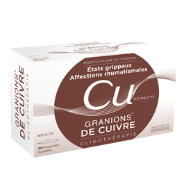 GRANIONS CUIVRE AMPOULE BUVABLE 2ML X30